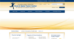 Desktop Screenshot of njpediatricbrainandspinetumorcenter.com